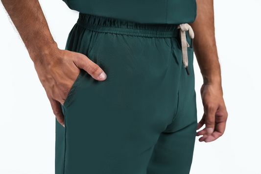 Male Scrub Suit 5 Pocket - Bottle Green