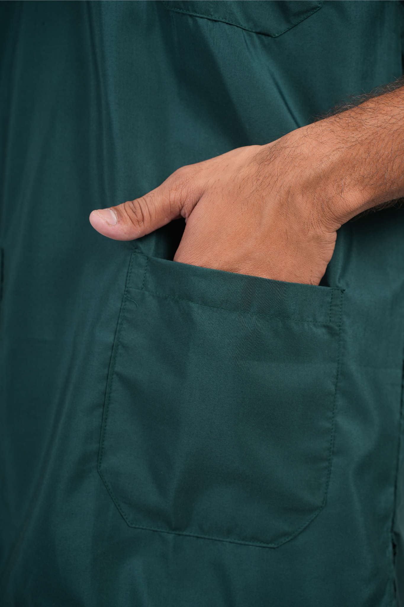 Male Scrub Suit 5 Pocket - Bottle Green