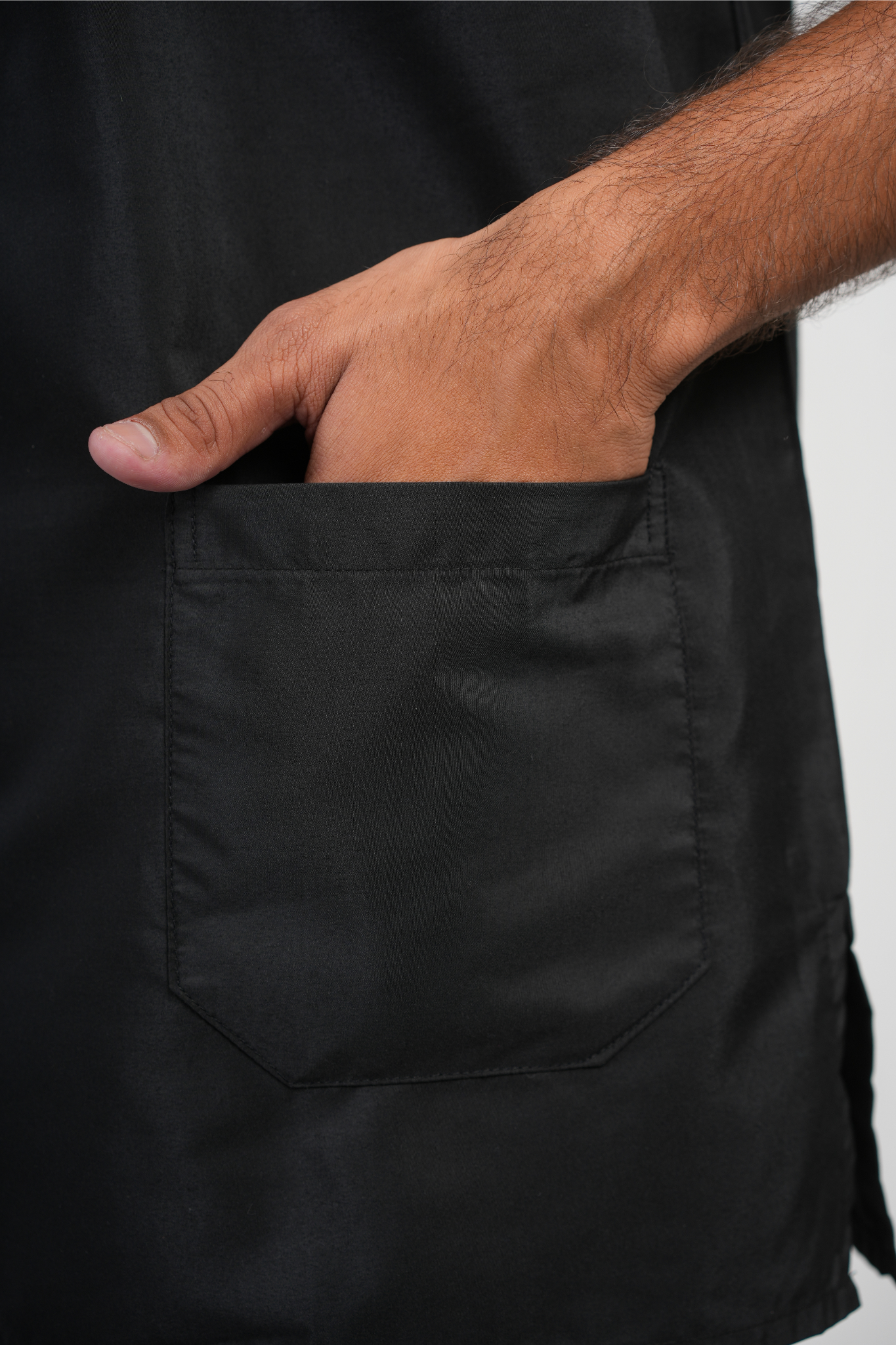 Male Scrub Suit 5 Pocket - Black