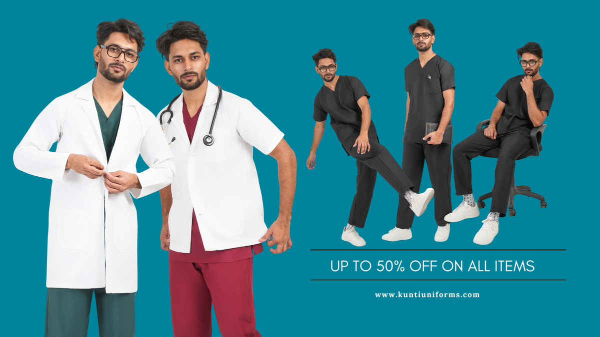 Scrub Dress for Men & Doctor Apron Female | Kunti Uniforms – kunti uniforms