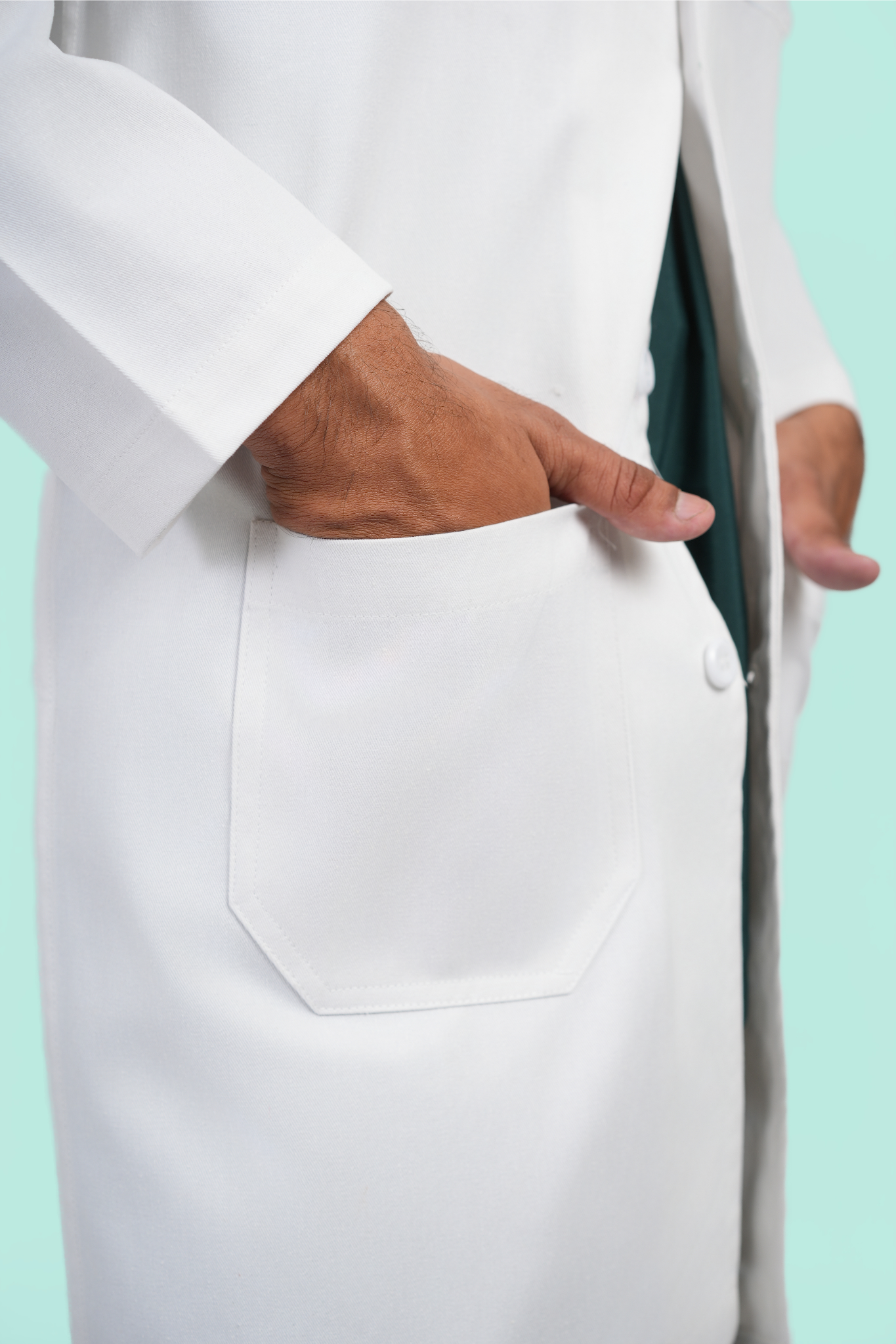Long and Full Sleeves Apron (Male) - 3 Pocket