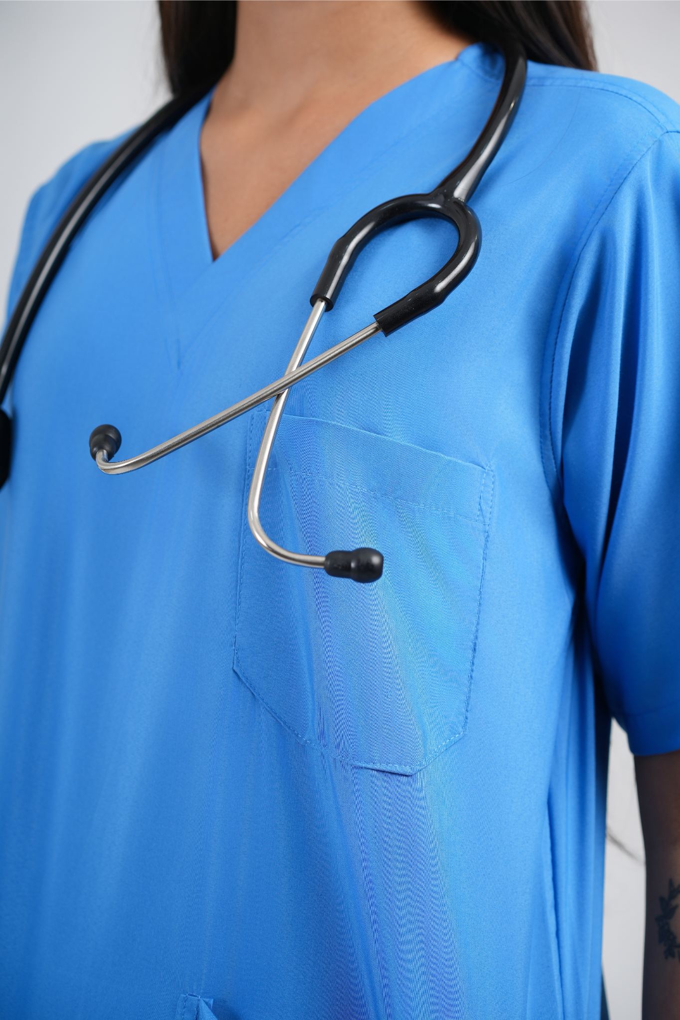 Female Scrub Suit 5 Pocket - Sky Blue