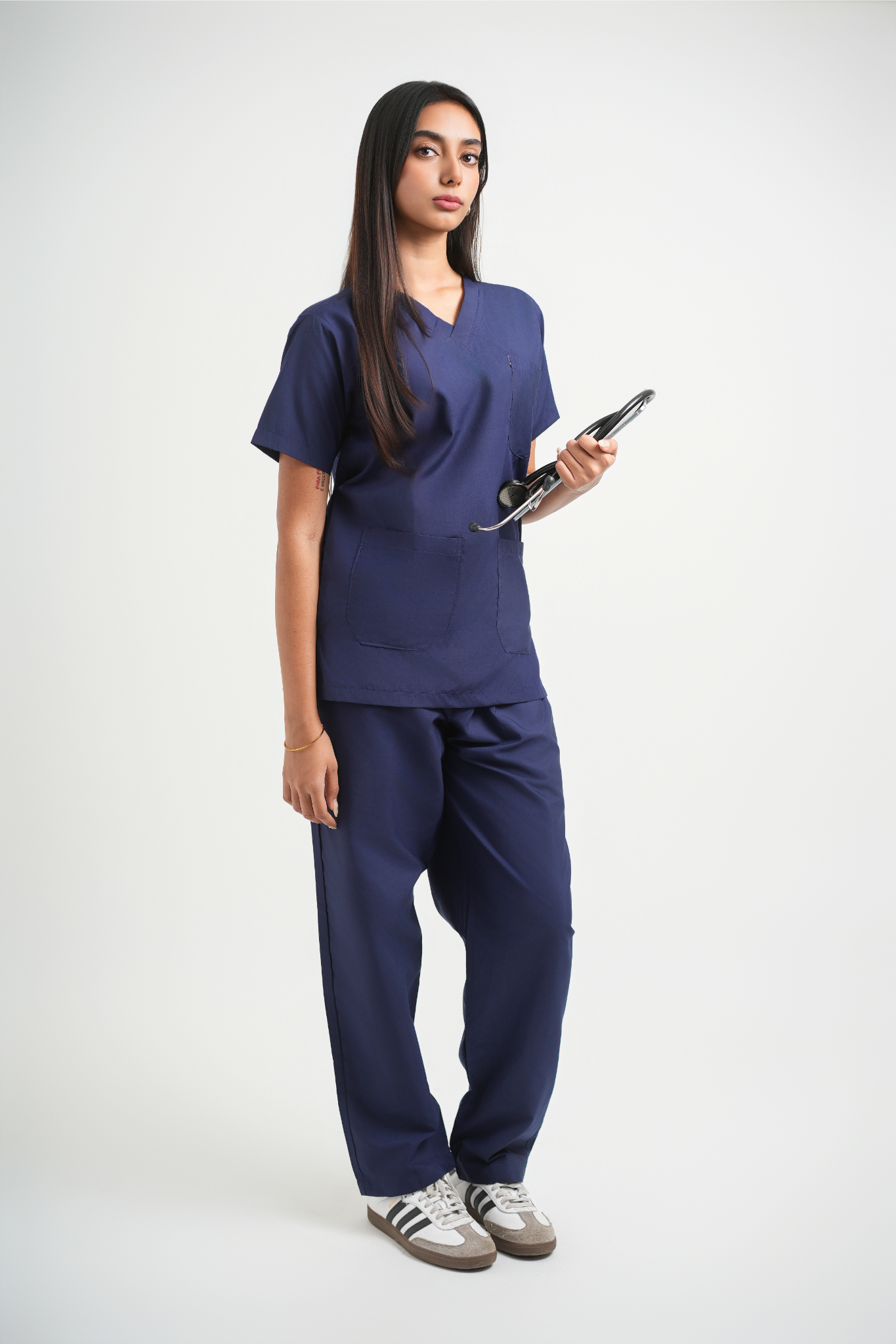 Female Scrub Suit 5 Pocket - Navy Blue