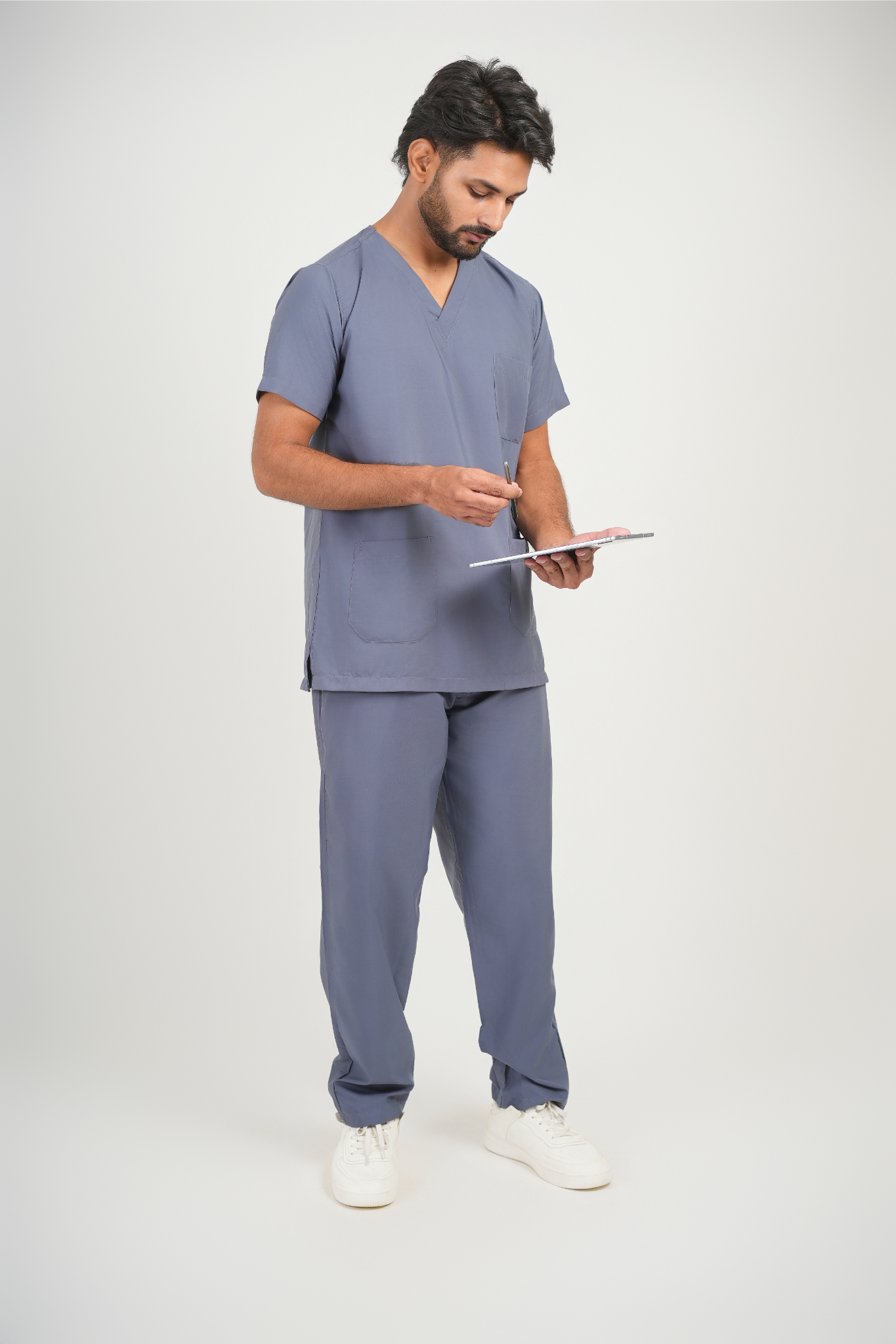 Male Scrub Suit 5 Pocket - Grey