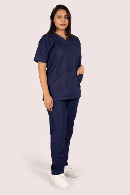 Female Scrub Suit 5 Pocket - Navy Blue