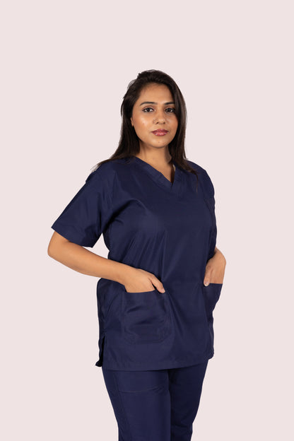 Female Scrub Suit 5 Pocket - Navy Blue