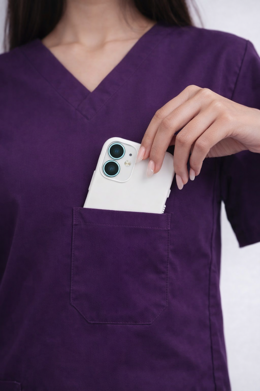 Female Scrub Suit - Dark wine