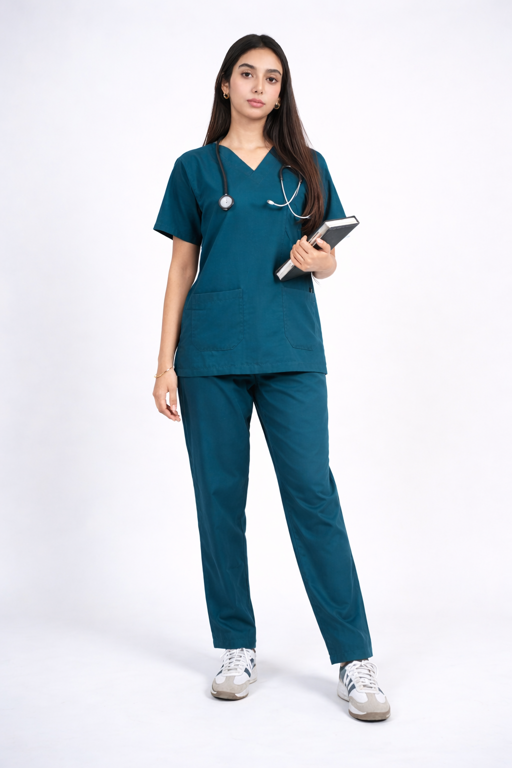 Female Scrub Suit - Forest green