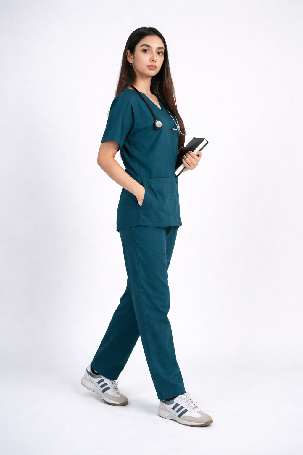 Female Scrub Suit - Forest green
