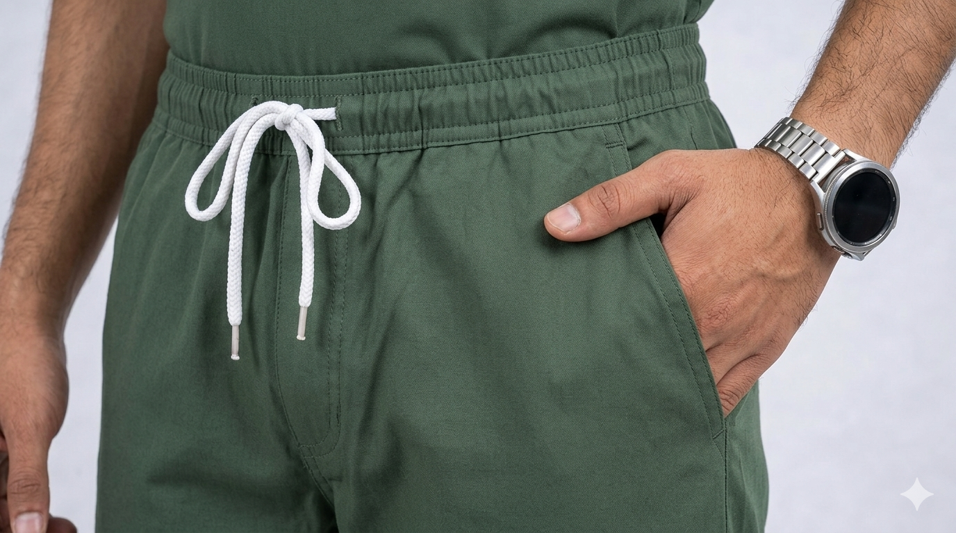 Male Scrub Suit 5 Pocket – Olive