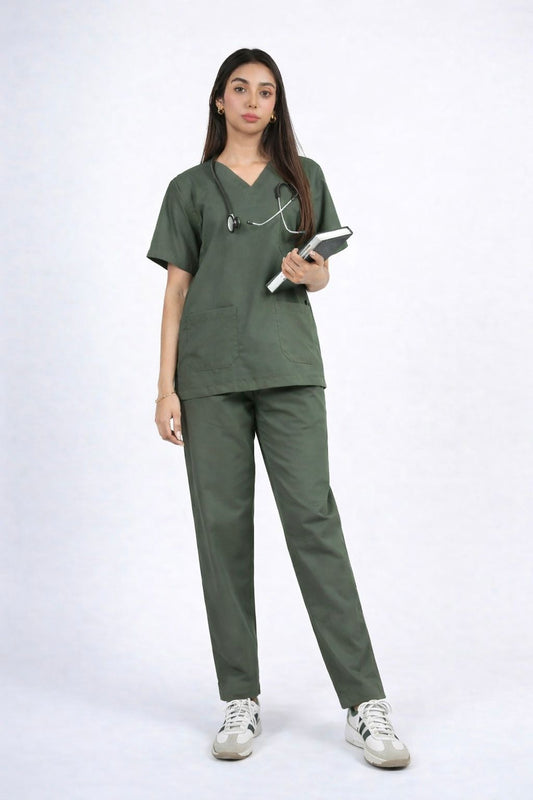 Female Scrub Suit - Olive